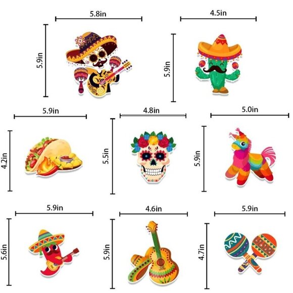 TACO “BOUT A BABY SHOWER INVITATIONS AND MEXICAN FIESTA HANGING SWIRL DEOCRATION - Picture 12 of 14